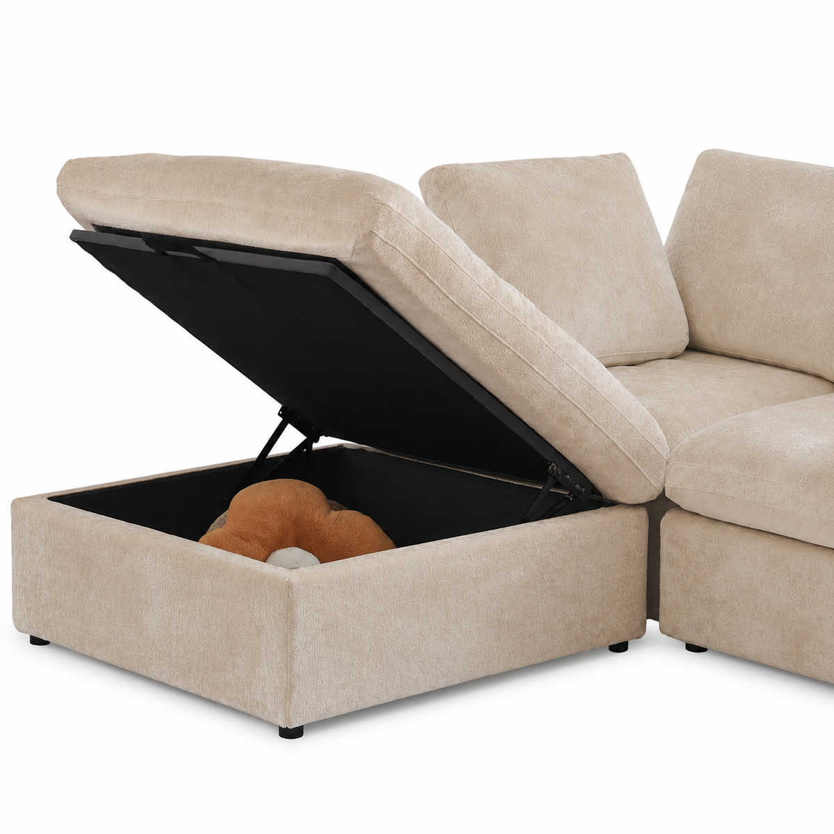 Butterscotch Cloud 4 Piece Sectional