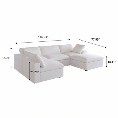 Butterscotch Cloud 6 Piece Sectional
