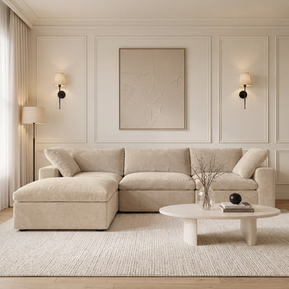 Butterscotch Cloud 4 Piece Sectional