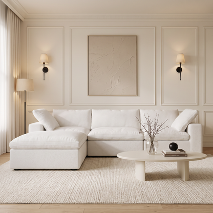 Butterscotch Cloud 4 Piece Sectional