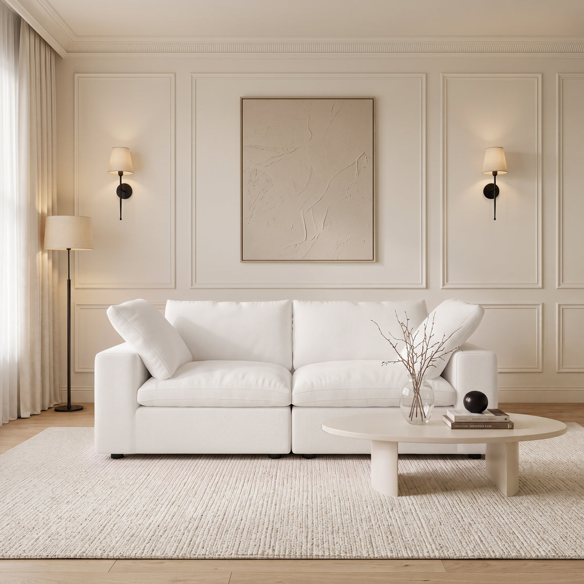 Butterscotch Cloud  2 Piece Loveseat