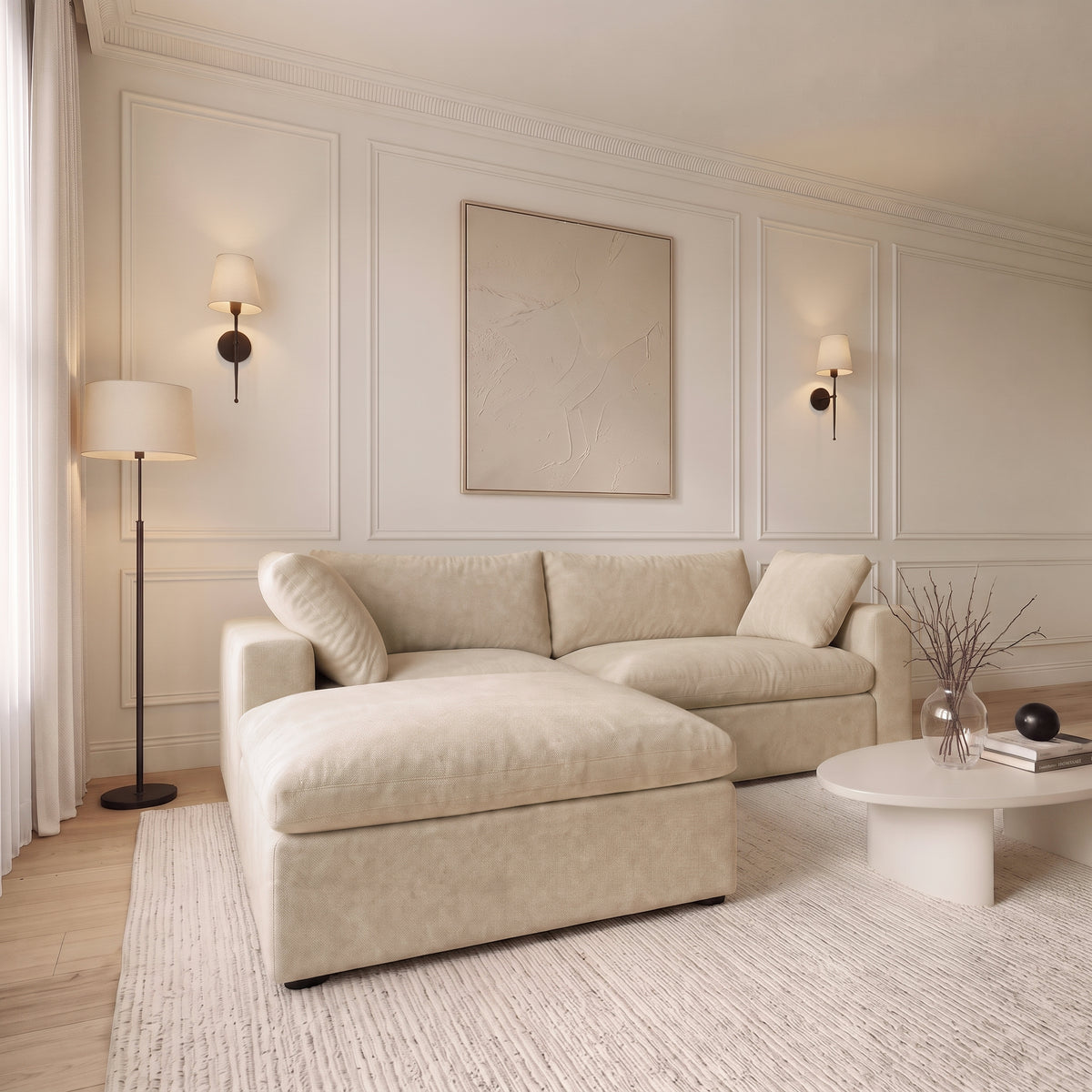 Butterscotch Cloud 3 Piece Sectional