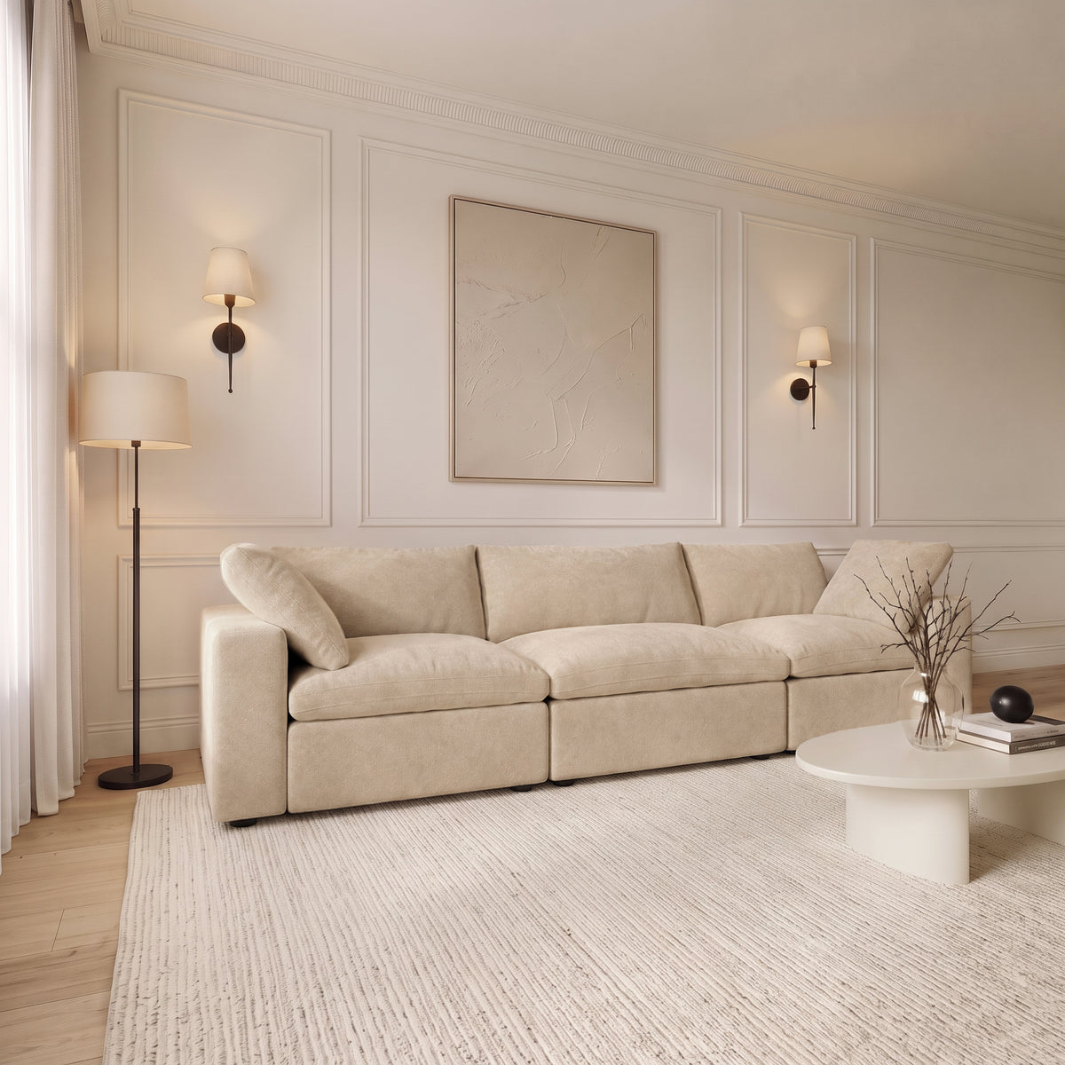 Butterscotch Cloud 3 Piece Sofa