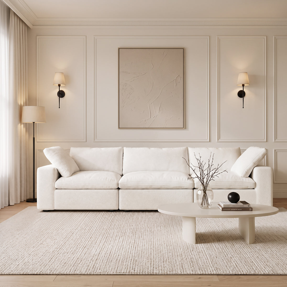 Butterscotch Cloud 3 Piece Sofa