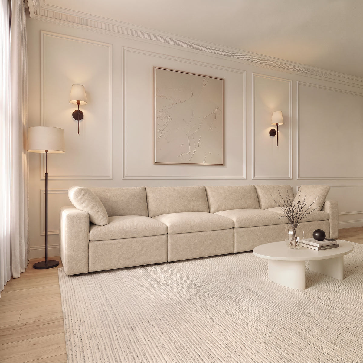 Butterscotch Cloud 4 Piece Sofa