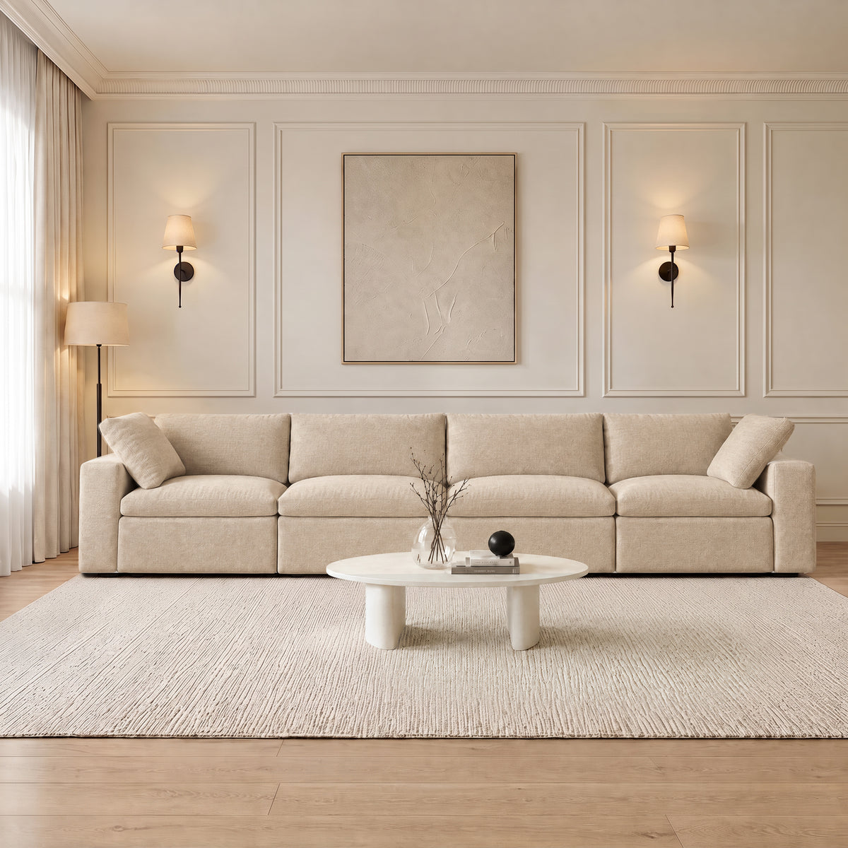 Butterscotch Cloud 4 Piece Sofa