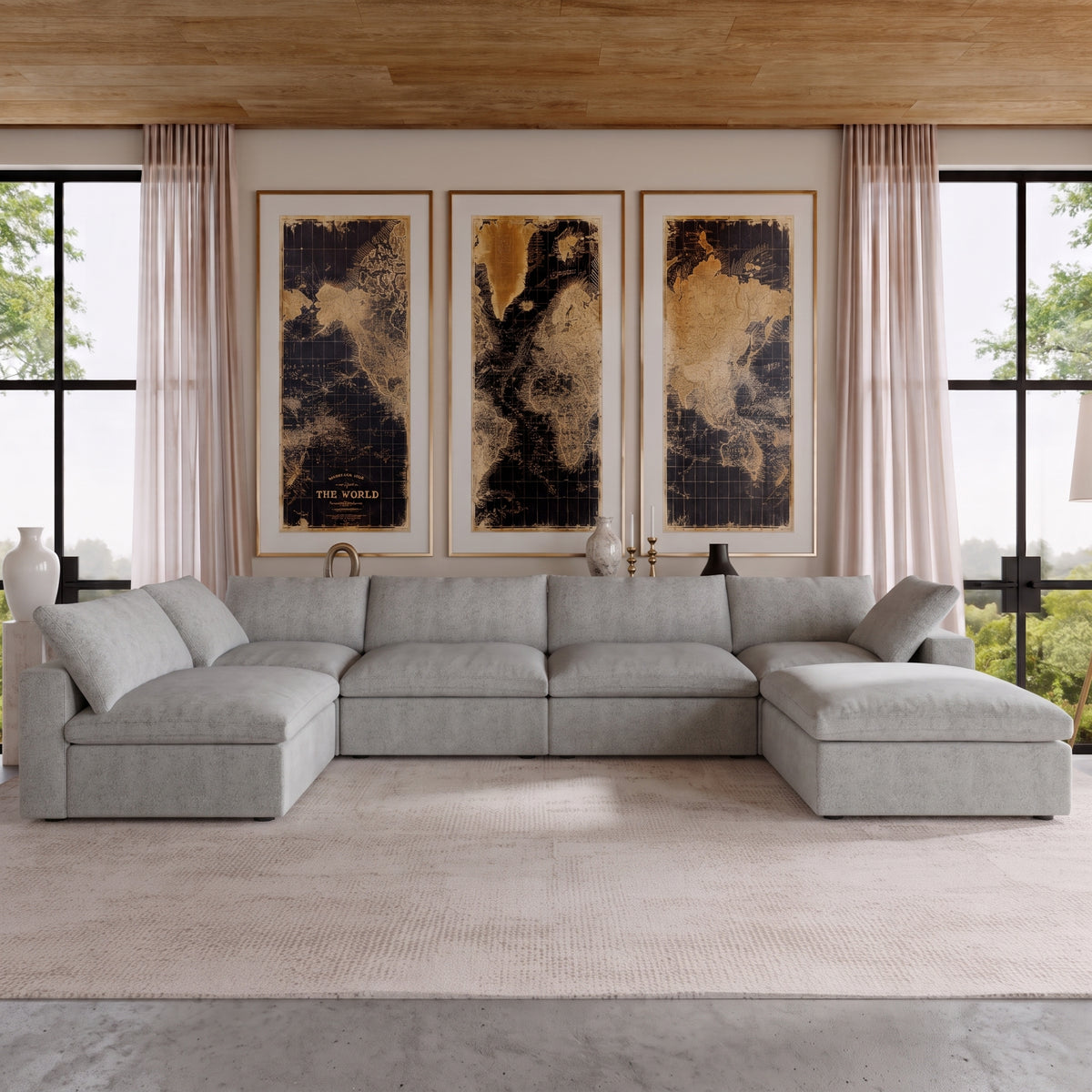 Butterscotch Cloud 6 Piece Sectional