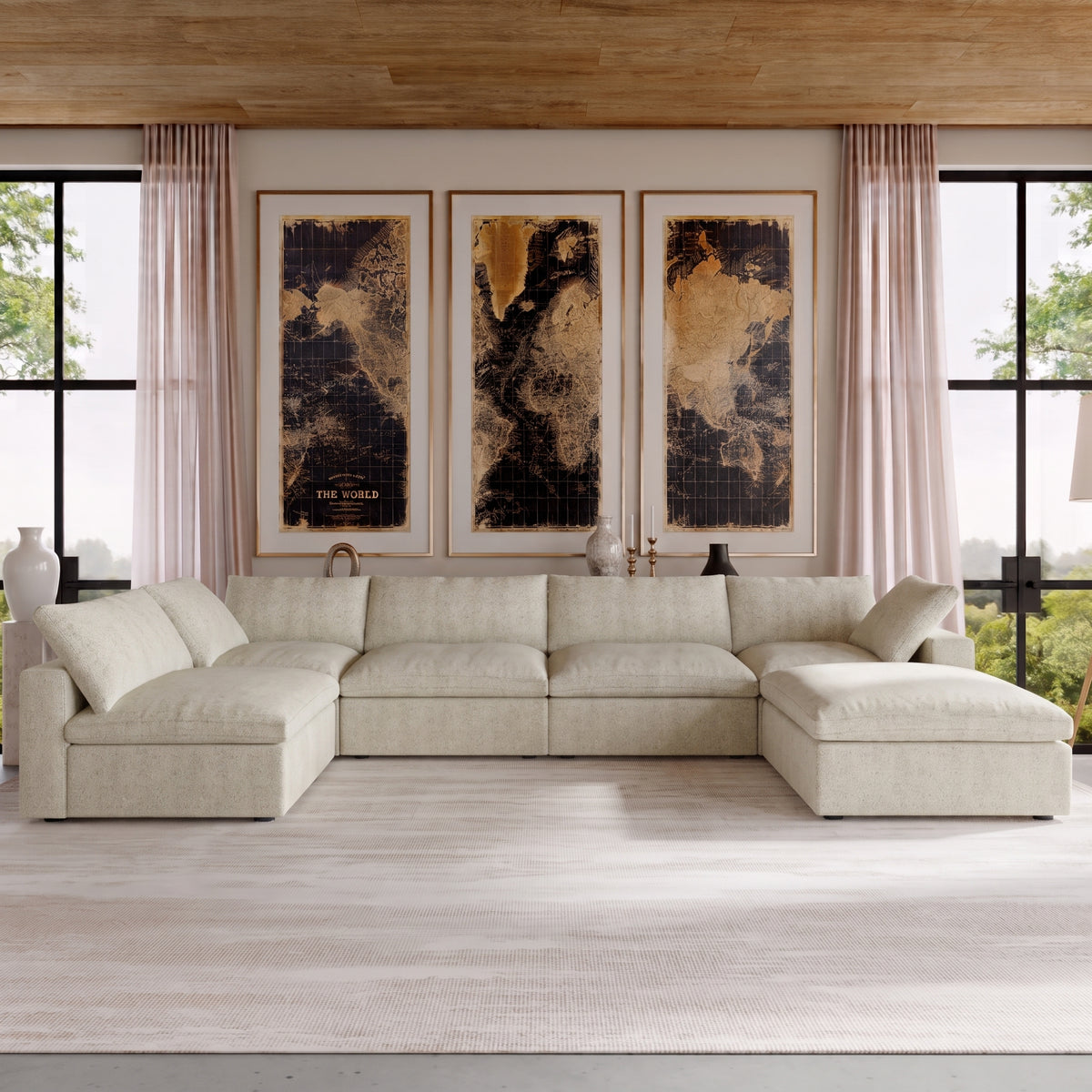 Butterscotch Cloud 6 Piece Sectional