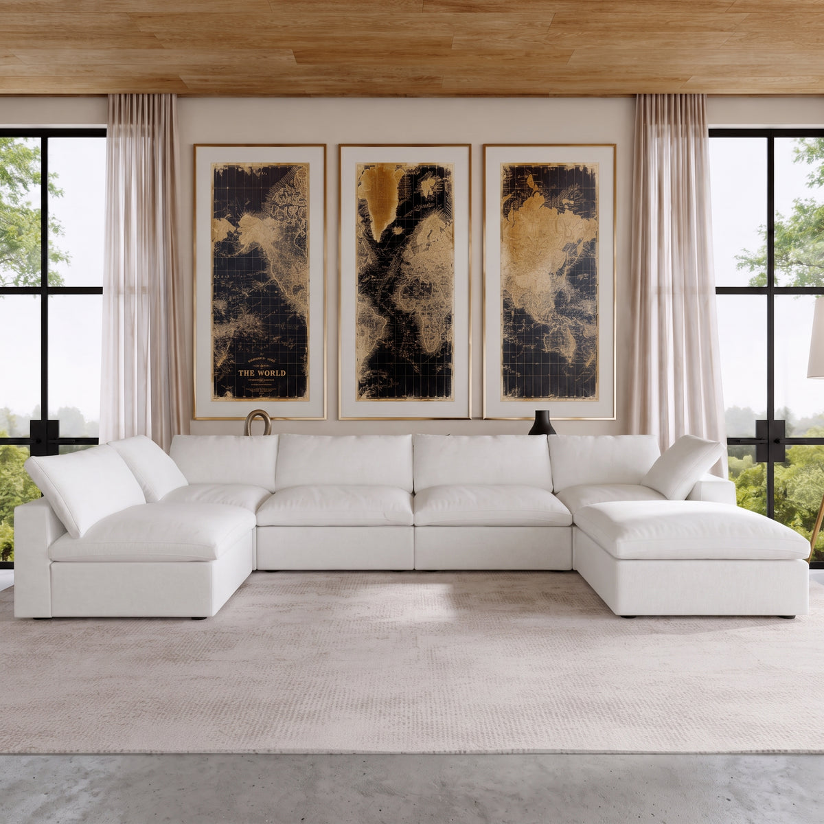 Butterscotch Cloud 6 Piece Sectional