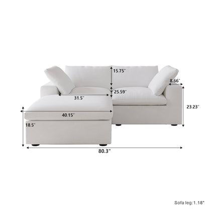 Butterscotch Cloud 3 Piece Sectional