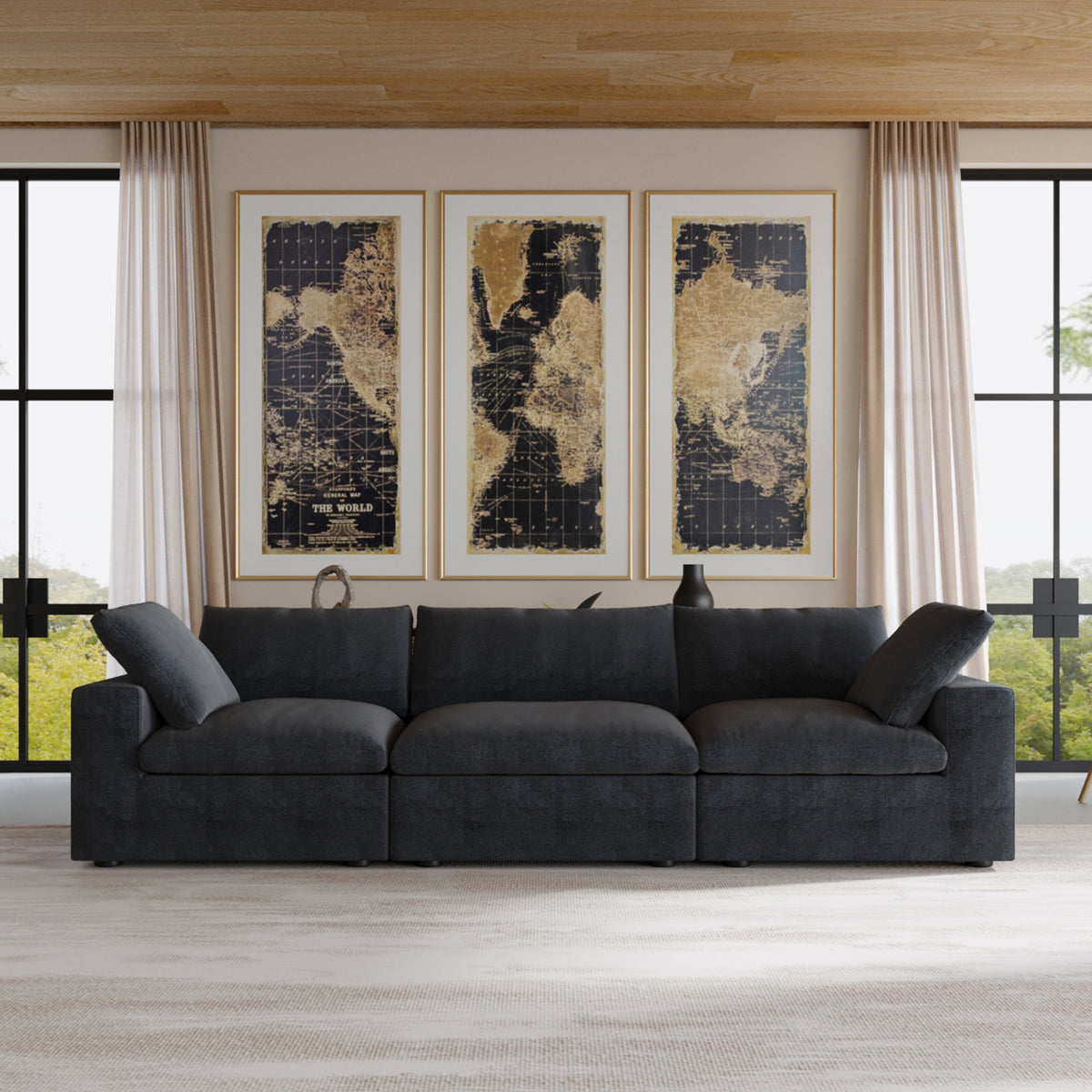 Butterscotch Cloud 3 Piece Sofa
