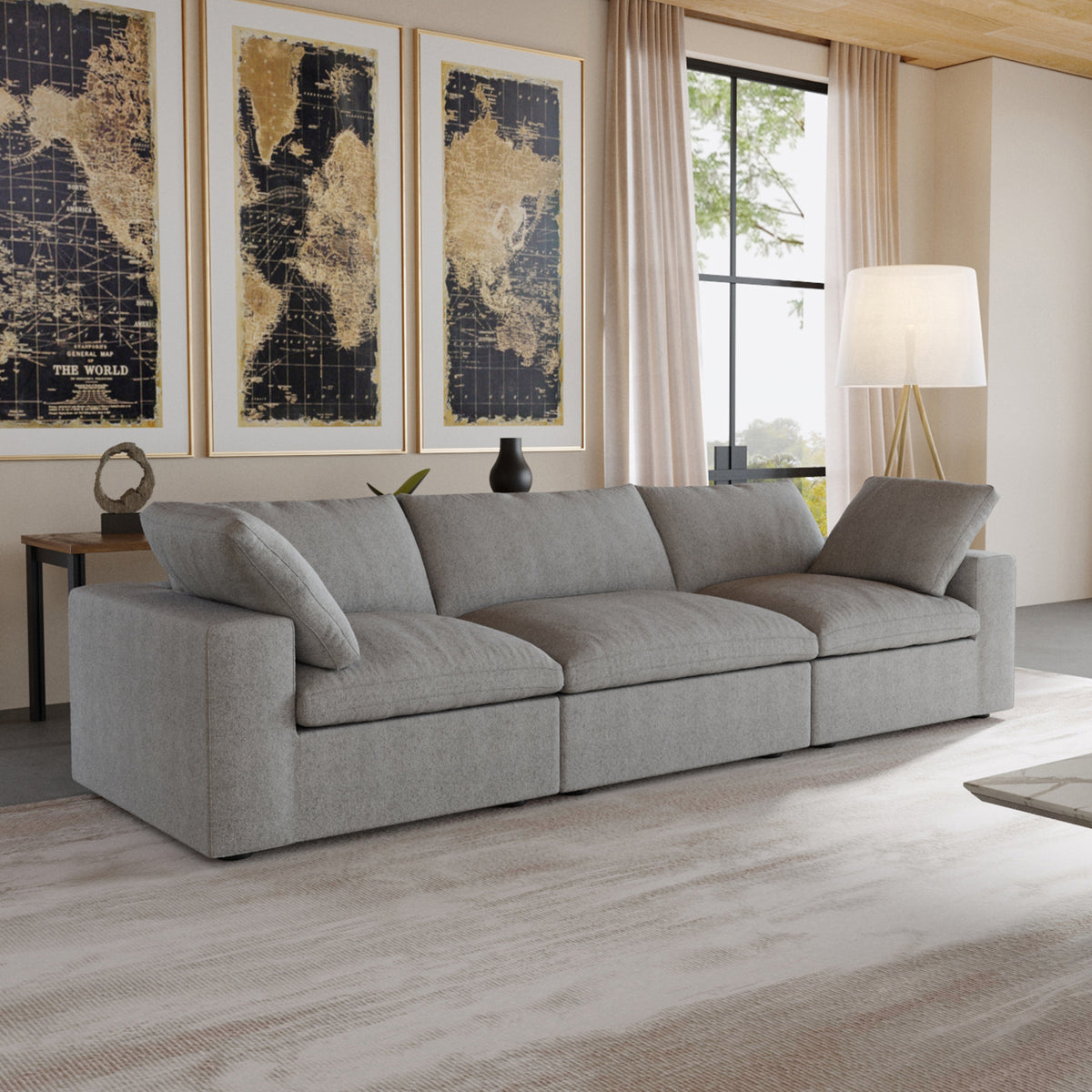 Butterscotch Cloud 3 Piece Sofa