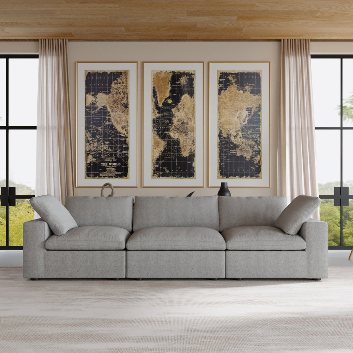 Butterscotch Cloud 3 Piece Sofa