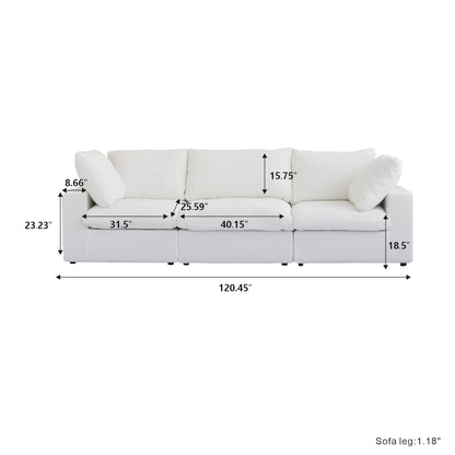 Butterscotch Cloud 3 Piece Sofa