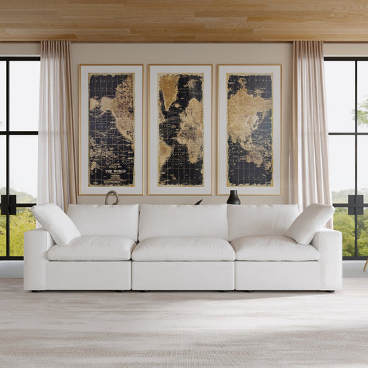 Butterscotch Cloud 3 Piece Sofa