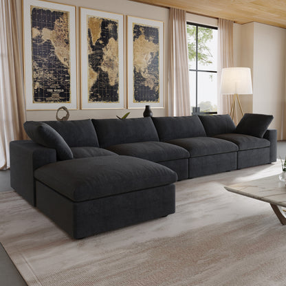 Butterscotch Cloud 5 Piece Sectional