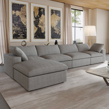 Butterscotch Cloud 5 Piece Sectional