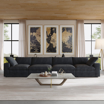 Butterscotch Cloud 4 Piece Sofa