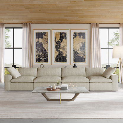 Butterscotch Cloud 4 Piece Sofa