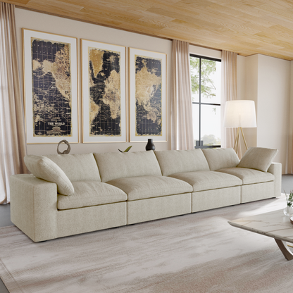 Butterscotch Cloud 4 Piece Sofa