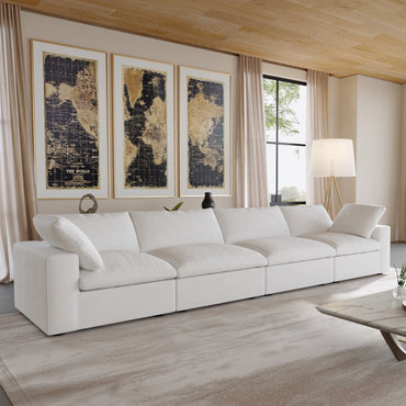 Butterscotch Cloud 4 Piece Sofa