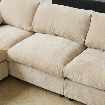 Butterscotch Cloud 5 Piece Sectional