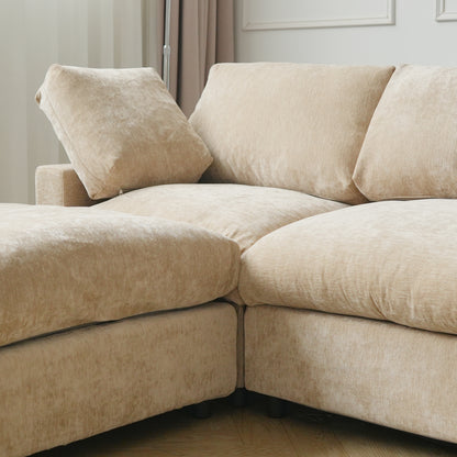 Butterscotch Cloud 5 Piece Sectional