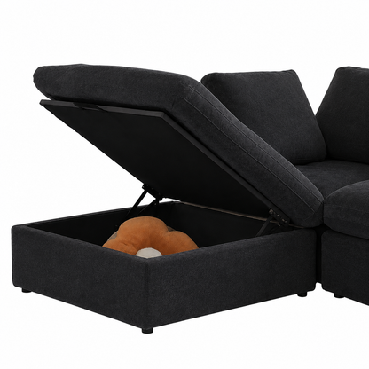 Butterscotch Cloud 4 Piece Sectional