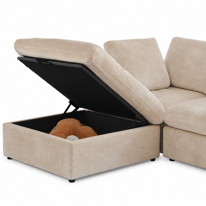 Butterscotch Cloud 6 Piece Corner Sectional