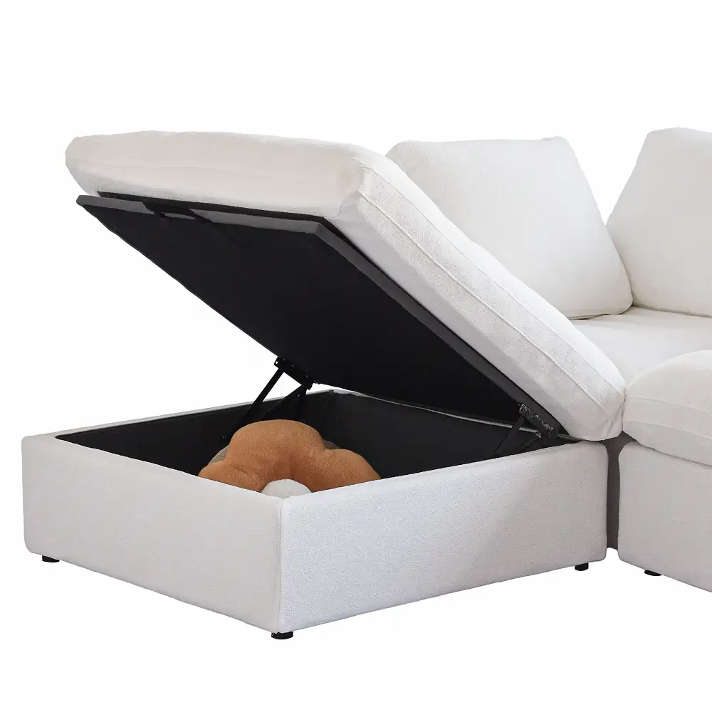 Butterscotch Cloud 6 Piece Corner Sectional